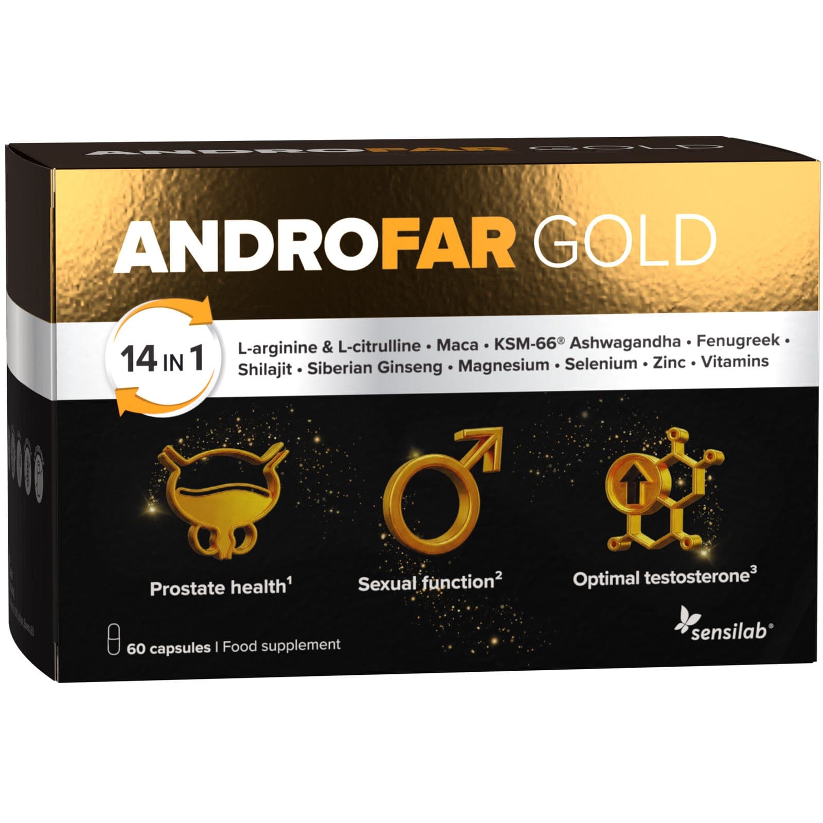 AndroFAR Gold – Fórmula de tripla ação para a vitalidade masculina