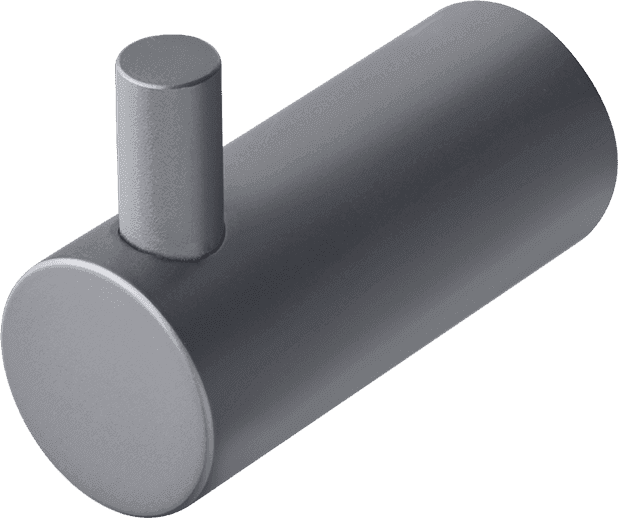 Cabide de parede TA242 Latão Cinza Ascot (2 peças)