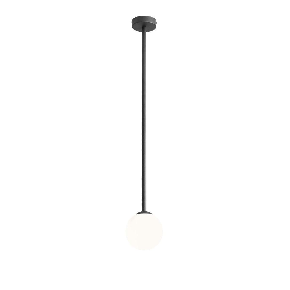 Luminária de teto longa de metal preta Pinne
