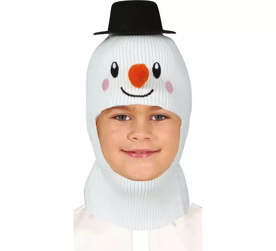 Capuz de boneco de neve infantil