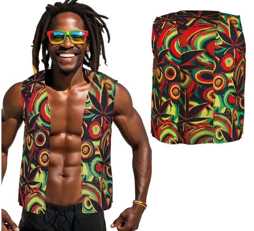 Colete jamaicano para homens
