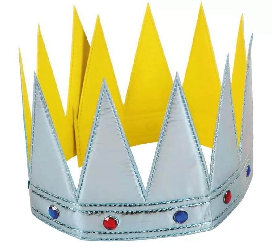 Coroa dourada infantil 56x12,5 cm