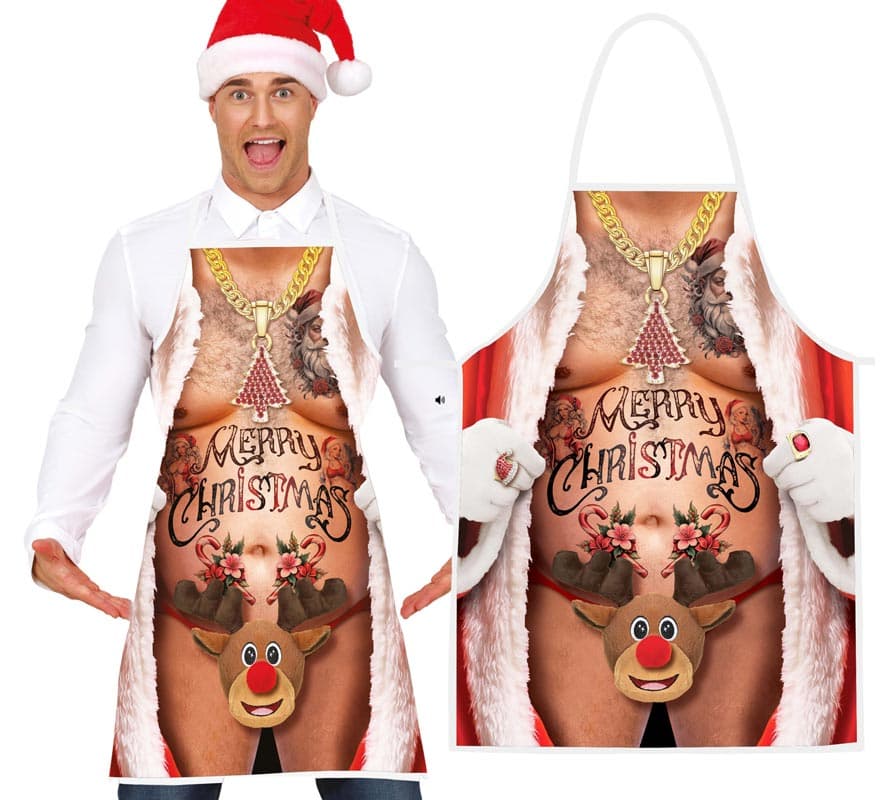 Avental de rena de natal