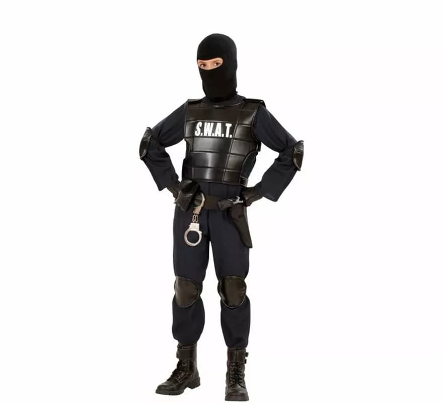 Fato de policial da SWAT para meninos