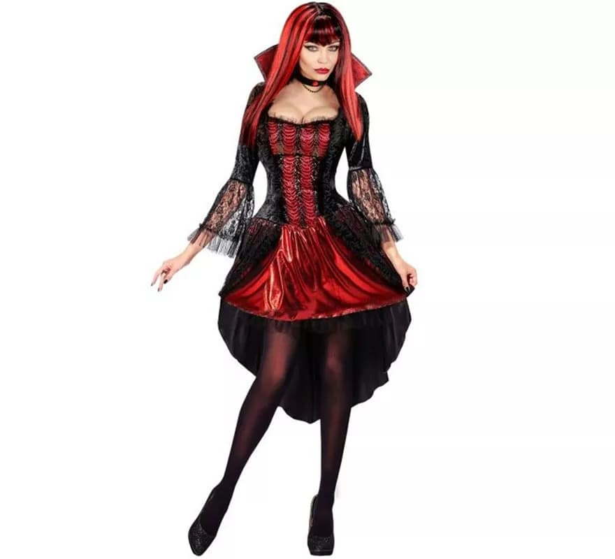 Fato de vampiro gótico para mulheres