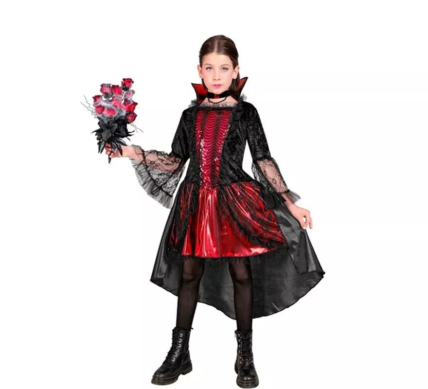 Fato elegante de vampira para meninas