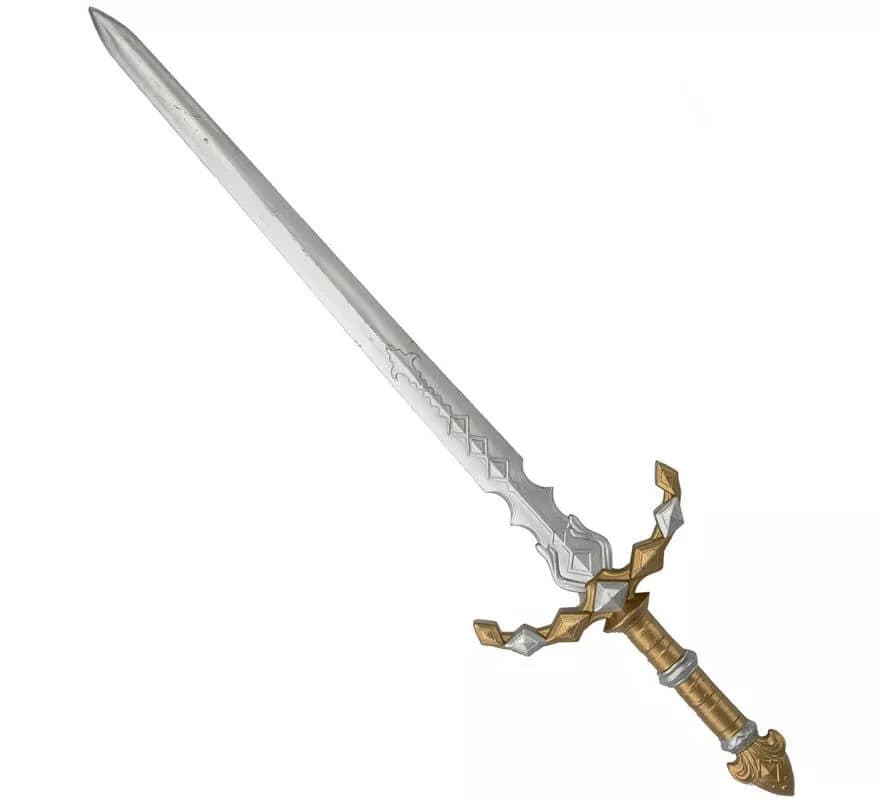 Espada Medieval com Cabo Dourado