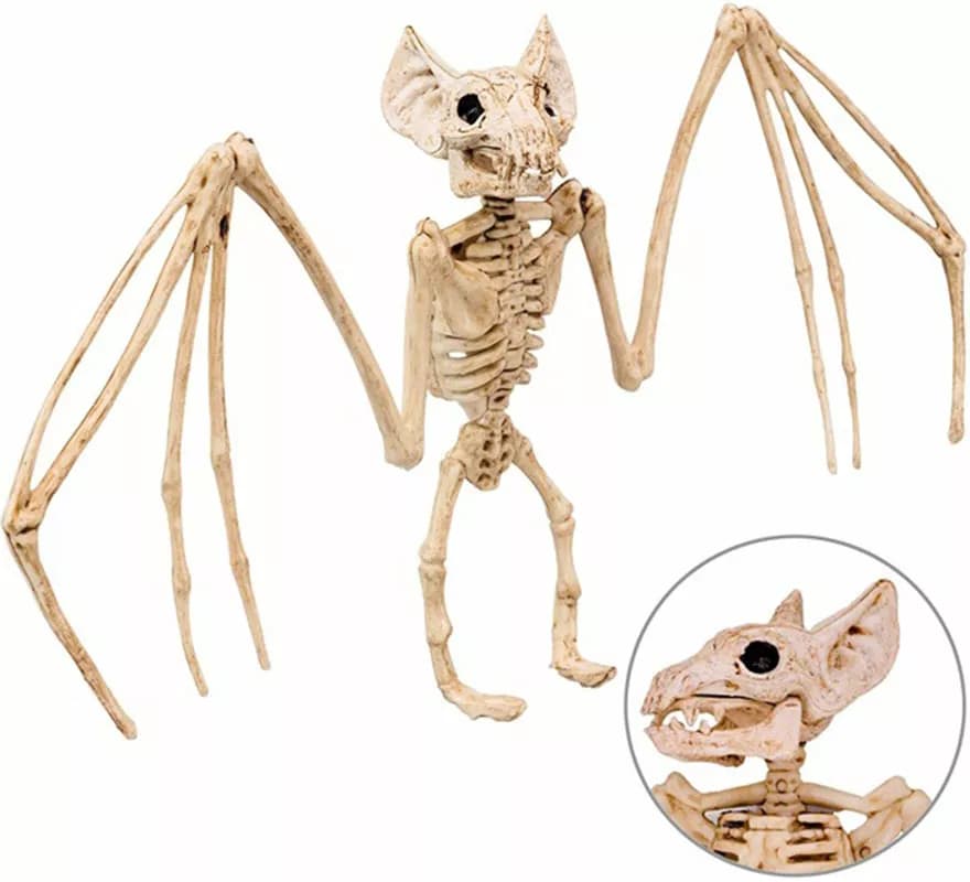 Esqueleto de morcego sinistro de 30 cm