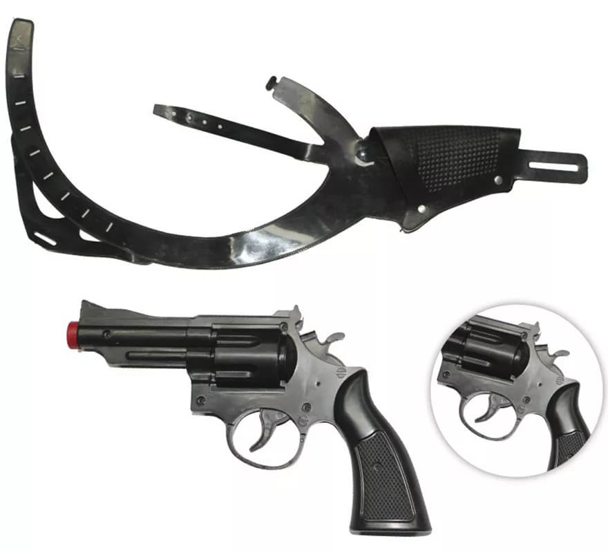 Kit de pistola de revólver e coldre de ombro