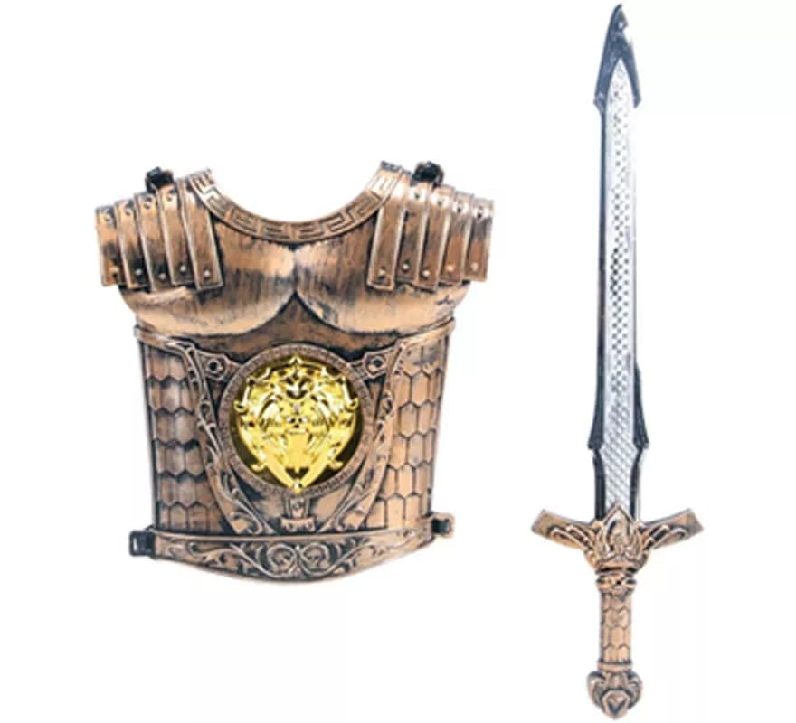 Peitoral Romano com Espada para criança