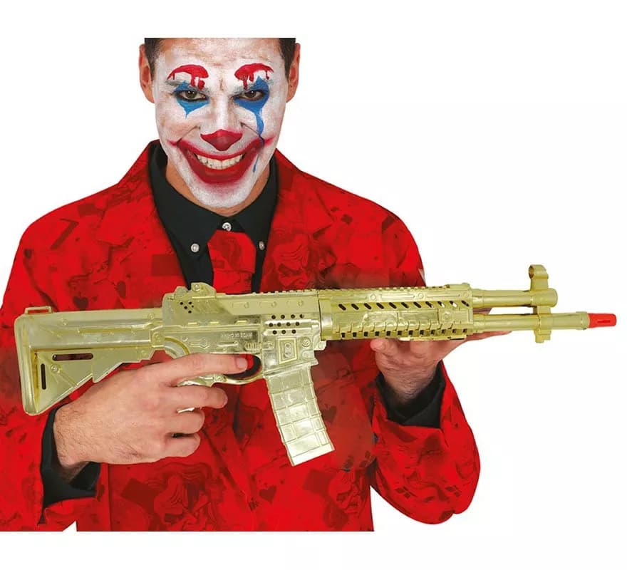 Rifle de ouro metálico russo 58 cm
