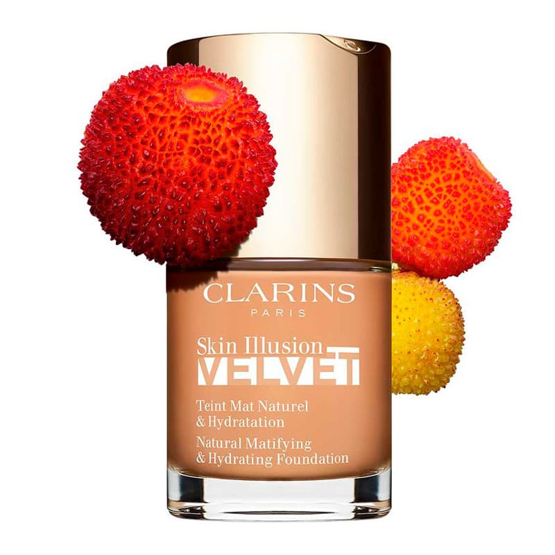 Clarins Bases de Maquilhagem Skin Illusion Velvet Makeup Sérum com acabamento mate 112C