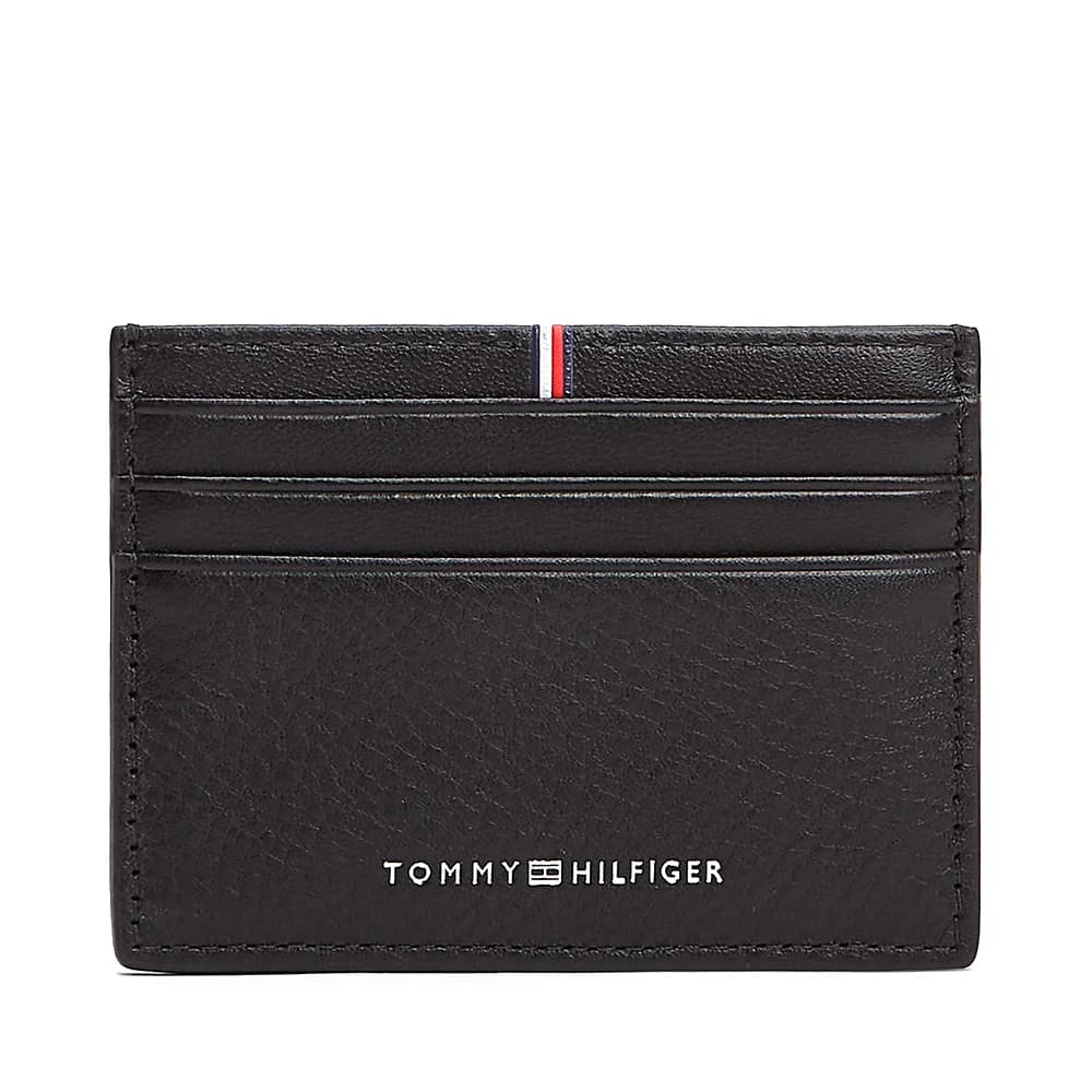 Tommy Hilfiger Bags Carteiras e bolsas masculinas Porta-cartões corporativo em couro com logotipo