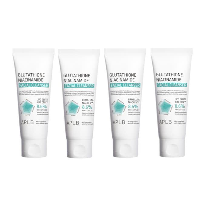 APLB - Glutathione Niacinamide Facial Cleanser - 80ml (4ea) Set