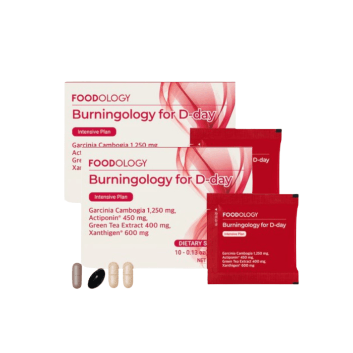 [Deal]FOODOLOGY - Burningology D-Day - 3.8g x 10 pouches Duo Set
