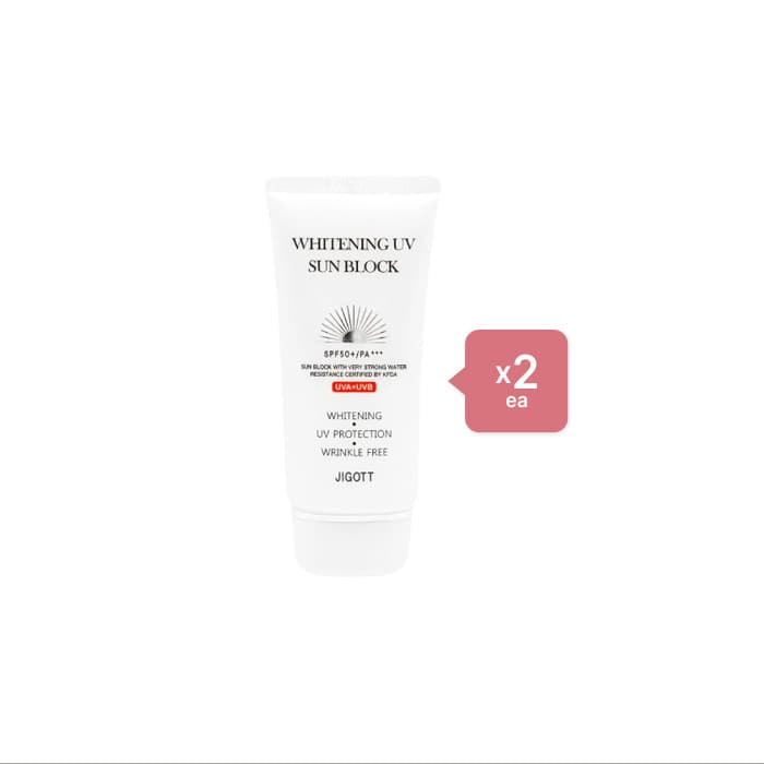 JIGOTT - Whitening UV Sun Block SPF 50+/PA+++ (2ea) Set