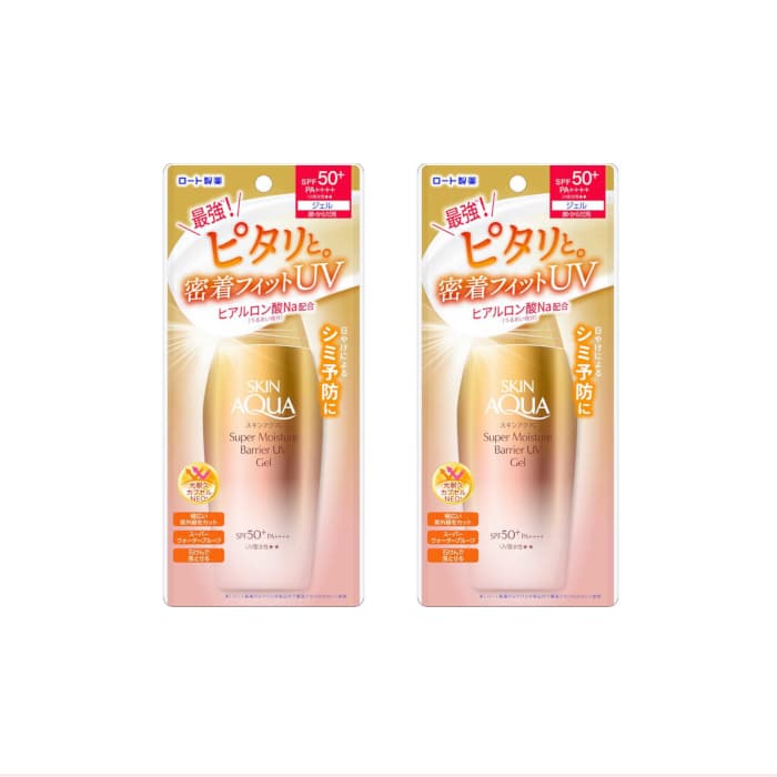 Rohto Mentholatum - Skin Aqua Super Moisture Barrier UV Gel SPF50+ PA++++ - 100g (2ea) Set