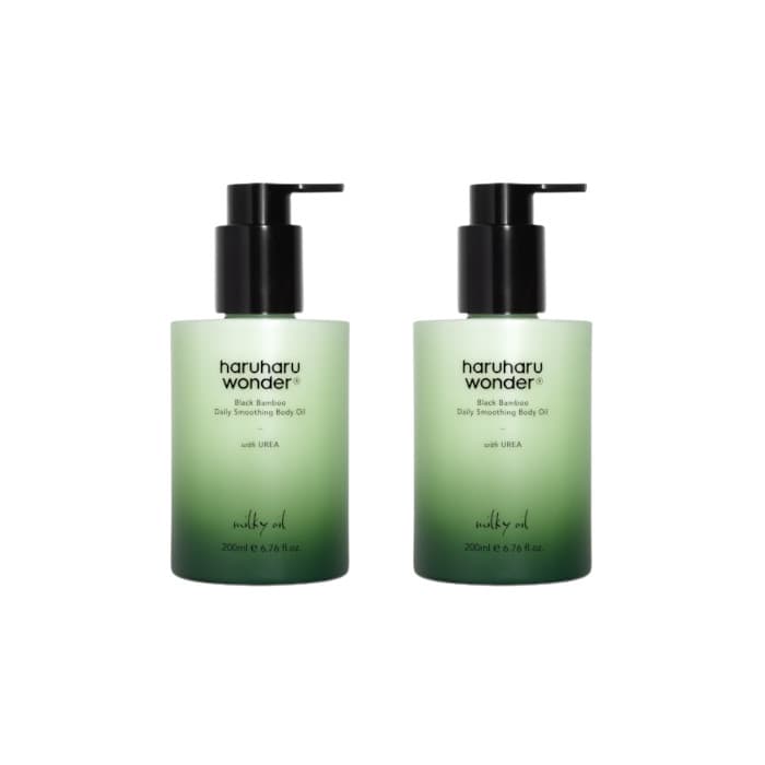 haruharu wonder - Black Bamboo Daily Smoothing Body Oil - 200ml (2ea) Set
