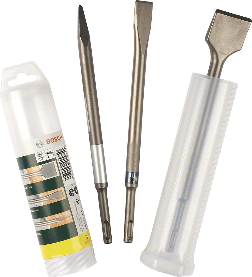 Conjunto de 3 cinzéis sds+ bosch