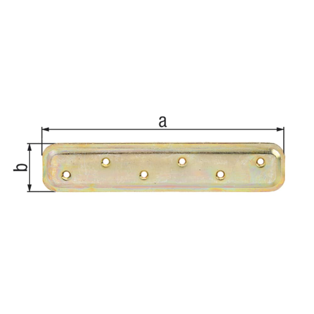 Chapa de embutir 180 x 40 mm