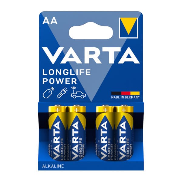 4 pilhas alcalinas aa varta