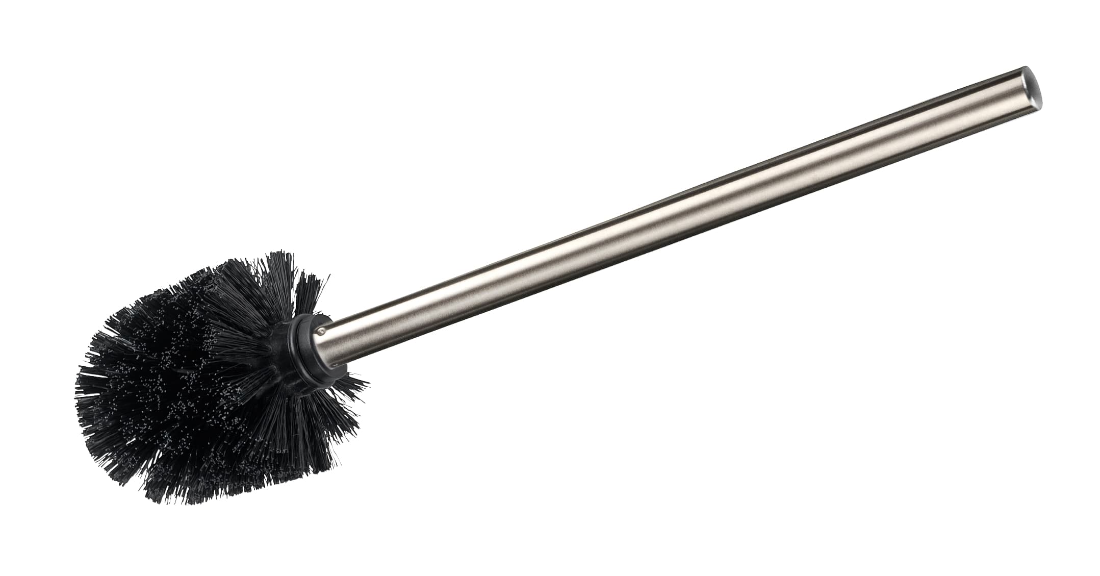 Escovilhão com cabo de aço inoxidável mate preto
