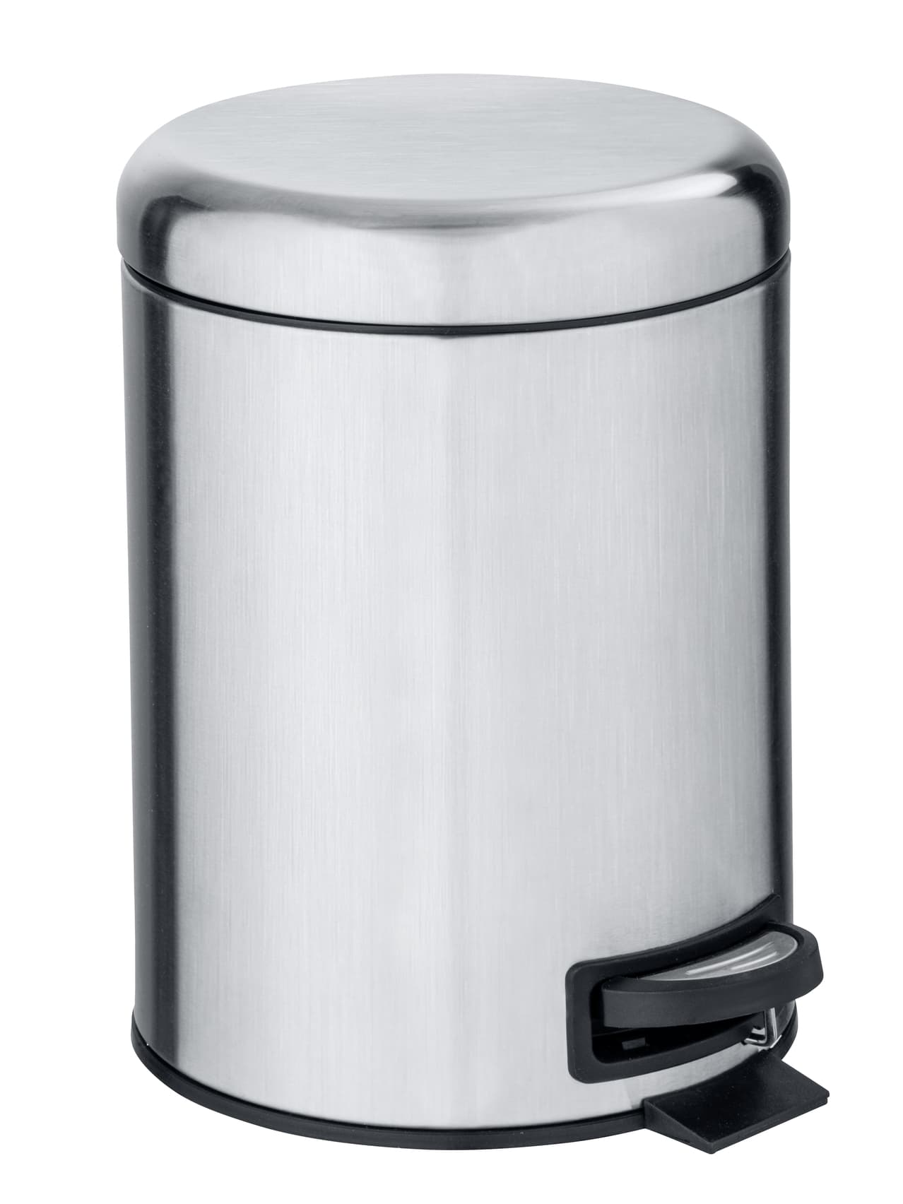 Papeleira com pedal 3l leman aço inoxidável mate