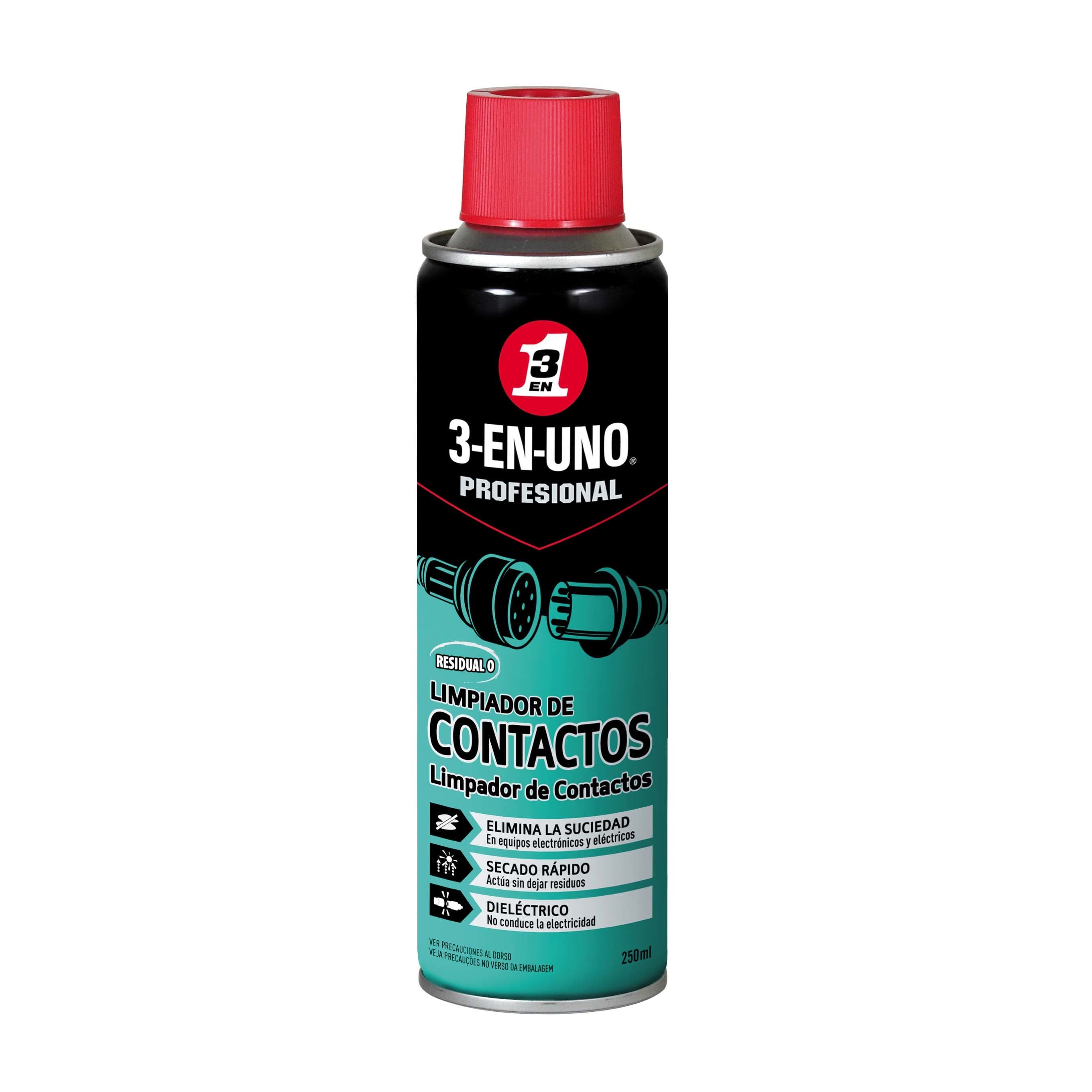 Limpa contactos 3-en-uno profesional 250ml