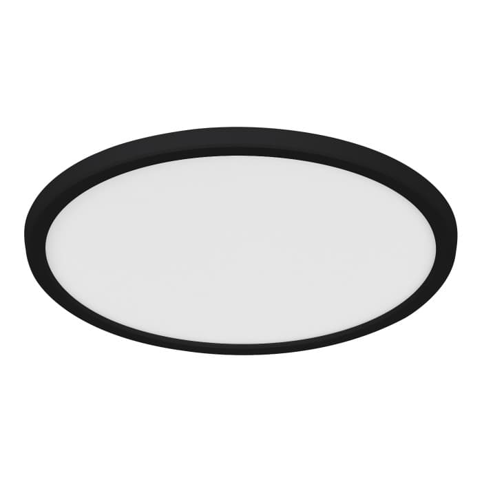 Plafon led redondo preto anata 14,5w cooke & lewis