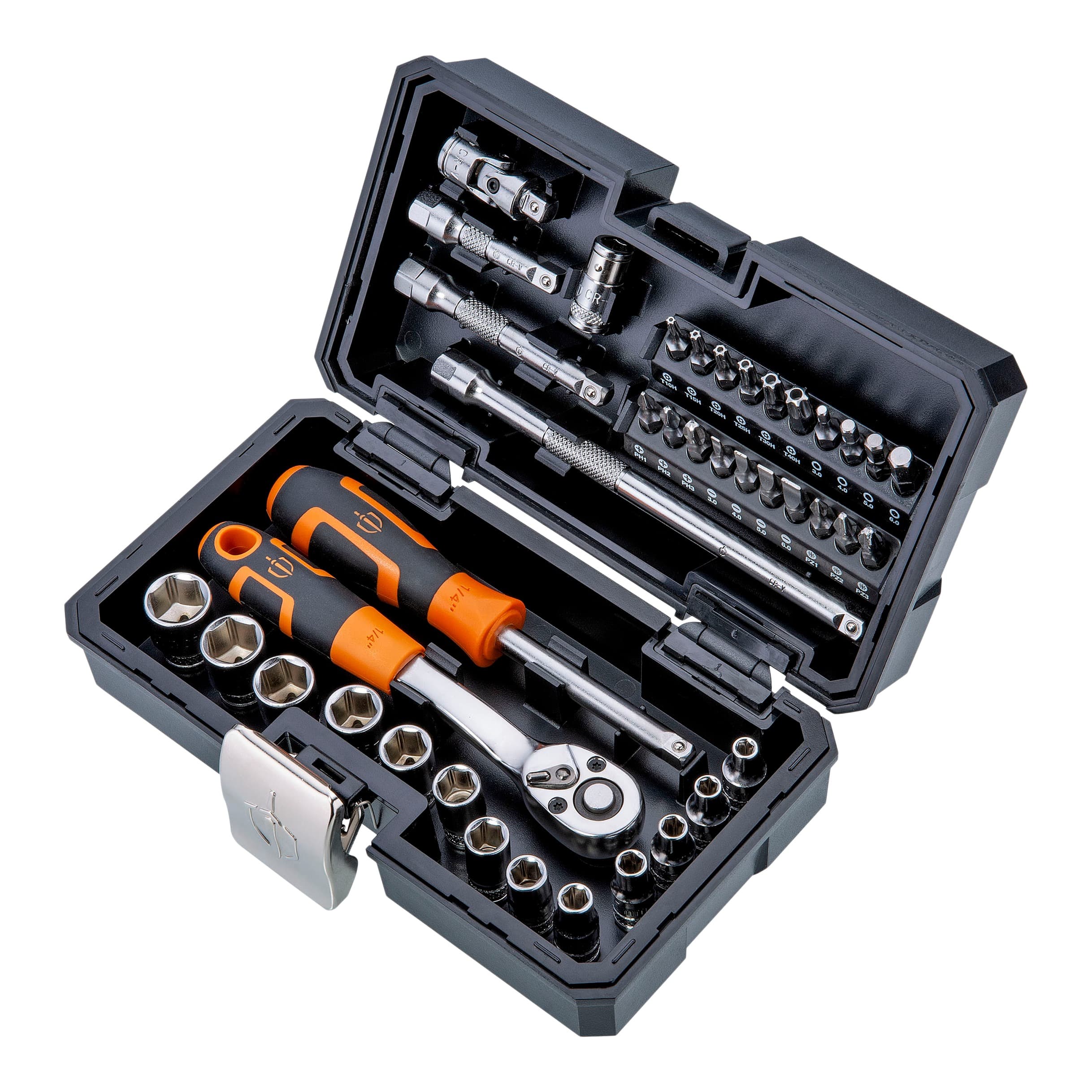 Conjunto misto 1/4" 40 peças magnusson