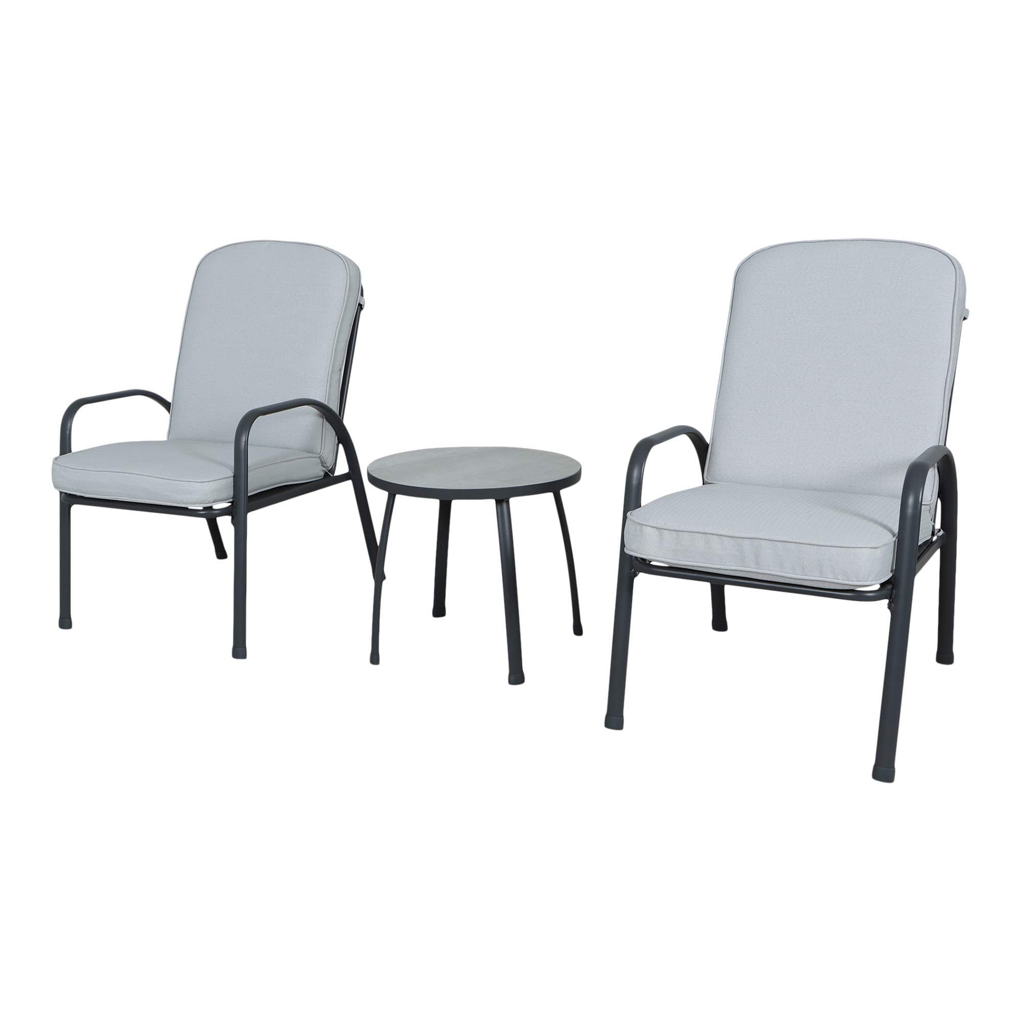Conjunto de jardim de aço casima para 2 pessoas