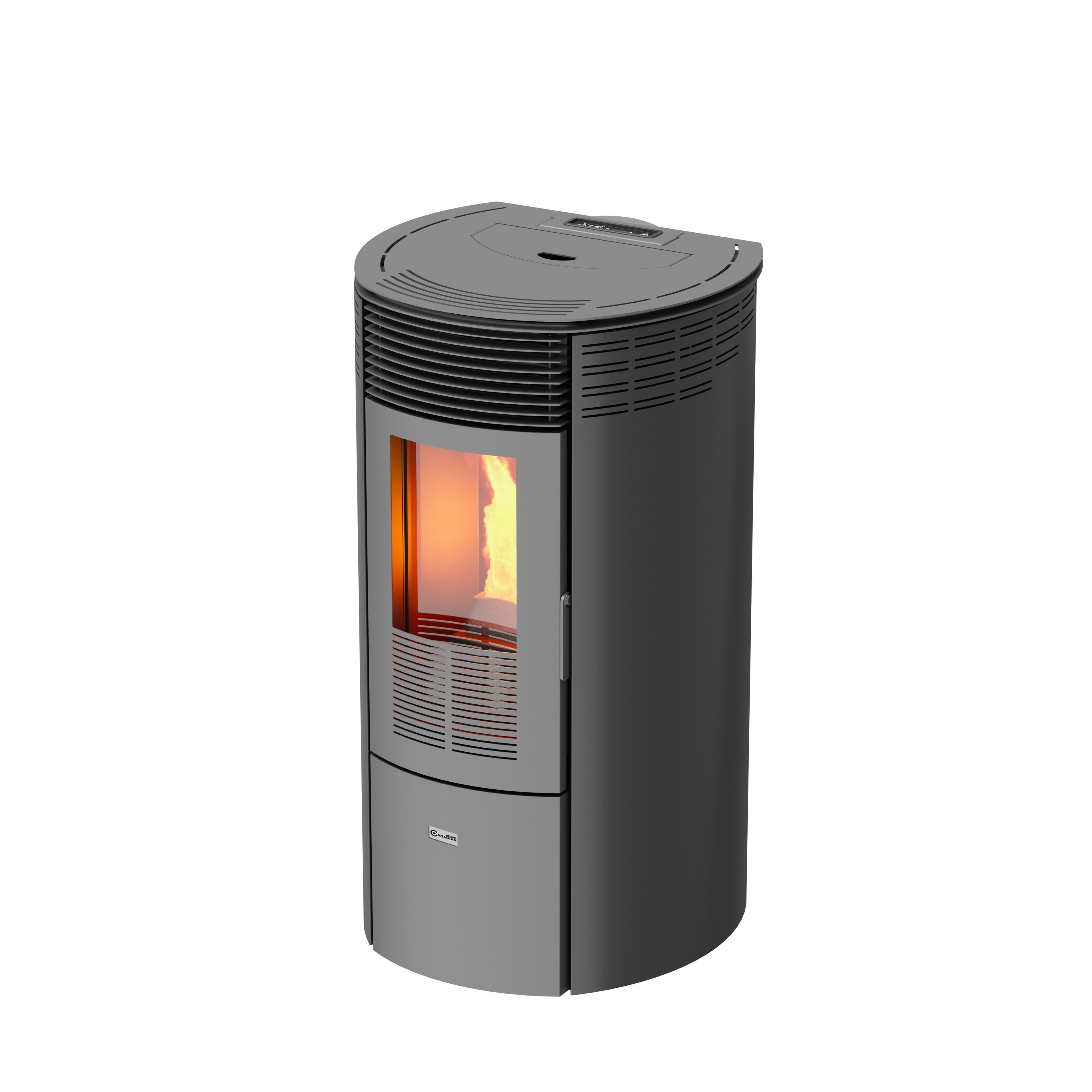 Salamandra a pellets elipse 10kw cinzento stove canadian