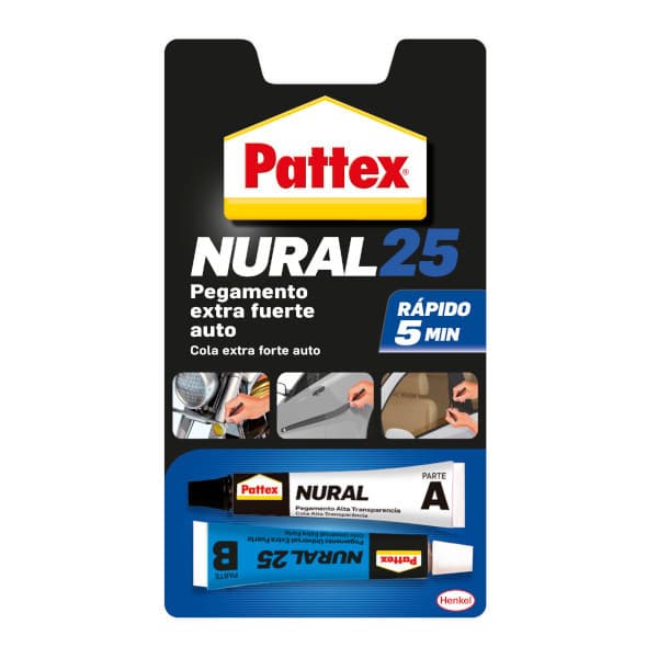 Cola reparadora automóvel pattex nural 25 22 ml