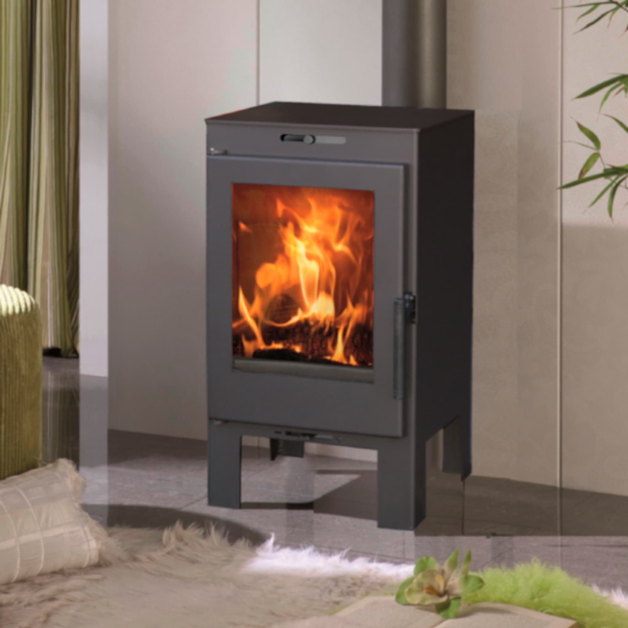 Salamandra a lenha lys 6,3kw panadero