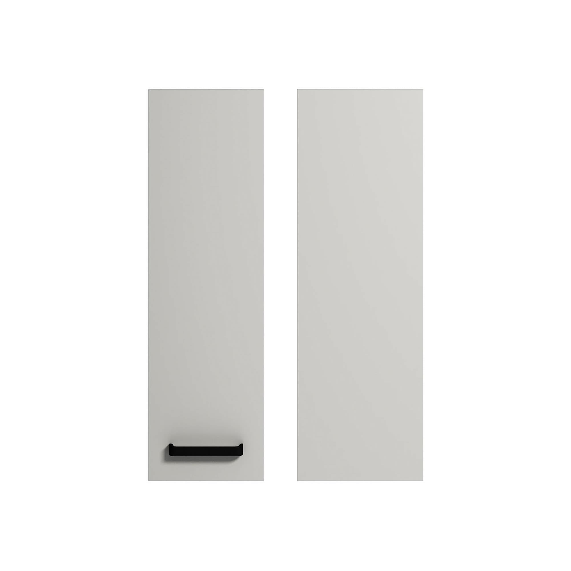 Porta de canto alto cozinha deco matt cinza nuvem mate 70 x 27,5 + 70 x 30 cm