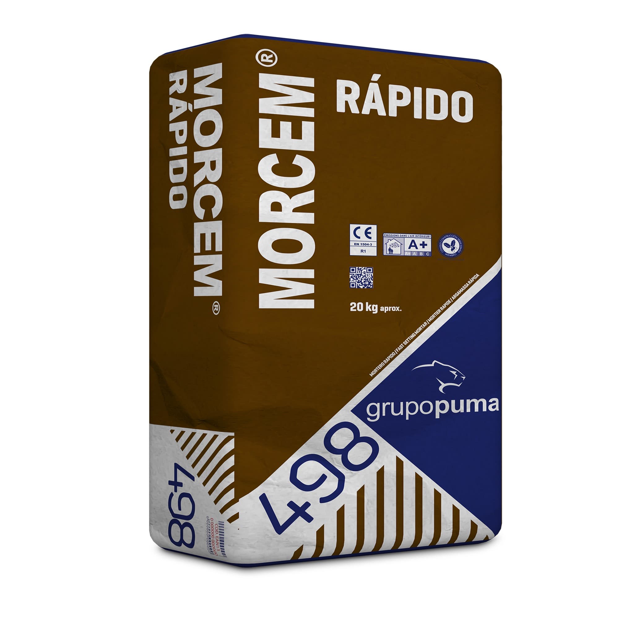 Cimento rápido cinzento 20kg morcem