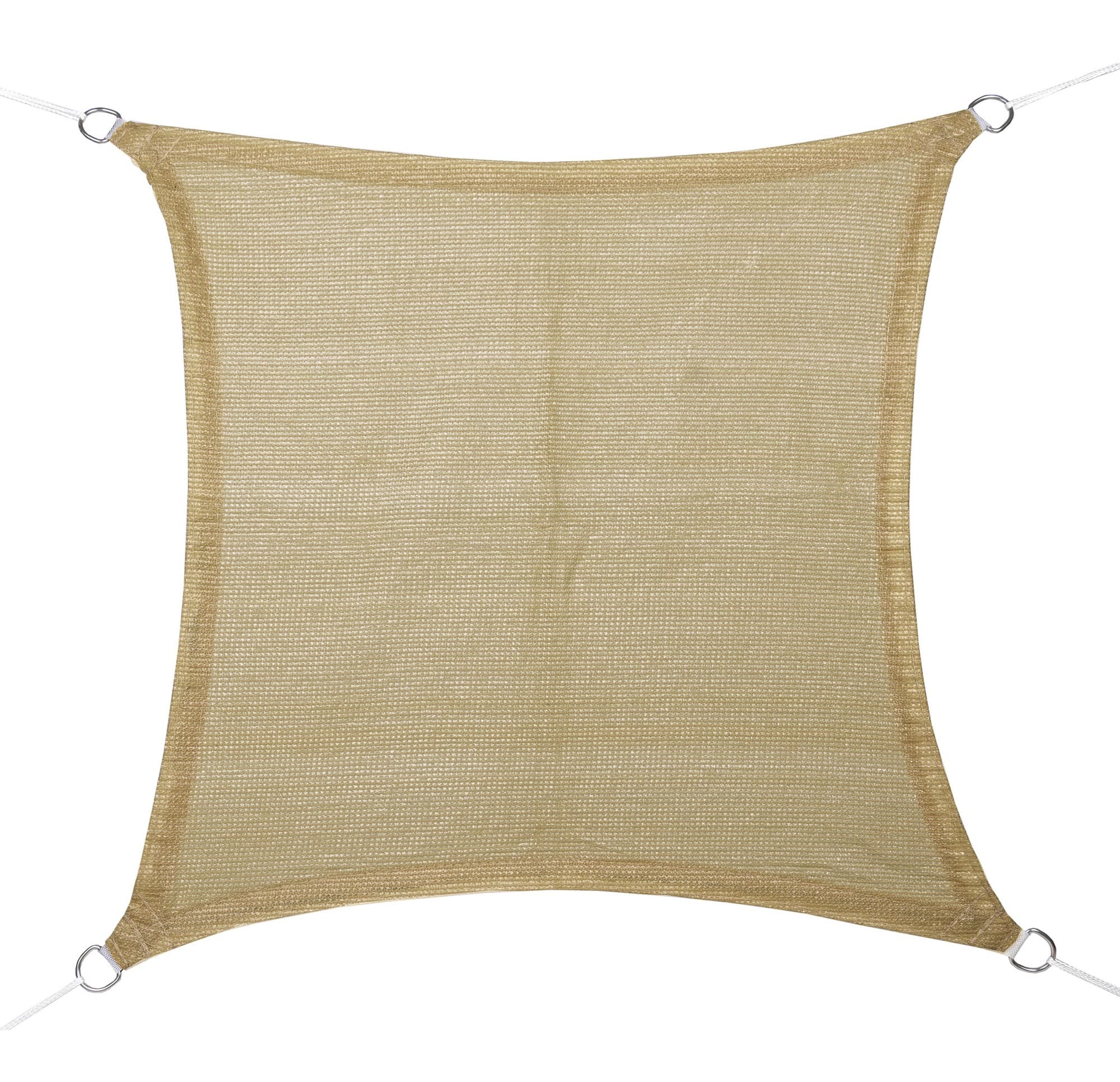 Toldo vela quadrado bege 5x5m