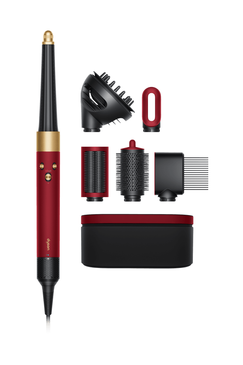 Dyson Modelador multifunção e secador Dyson Airwrap i.d.™ Encaracolado+Muito Encaracolado (Red velvet/Gold)