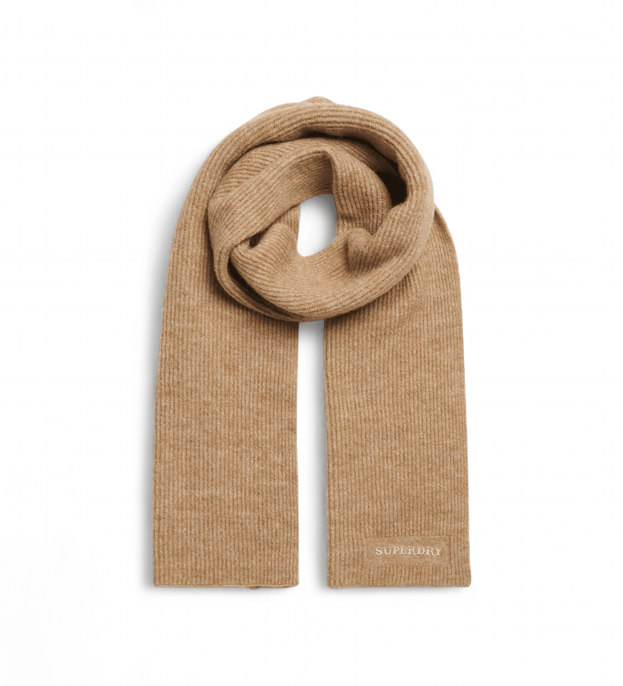 Superdry unisex. Y9310080A Brown Soft Scarf (OSFA), Casual, Cotton