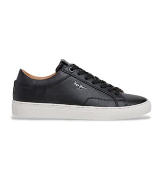 Pepe Jeans para homem. PMS00048 Sapatilhas Joe Basic preto (44), Tecido, Plano, Cordão, Casual