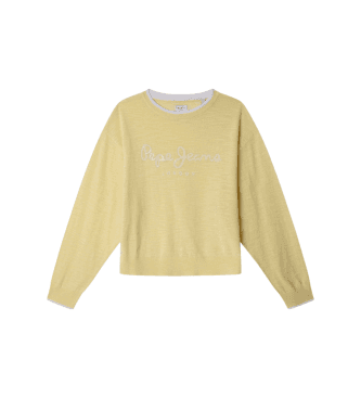Pepe Jeans para menina. PG701112 Camisola Shaila amarela (14años= 164cm), Casual, Amarelo, Algodão, moda infantil