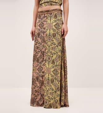 BA&SH para mulher. 1E26PARI Saia Pario multicolorida (34), Casual, Viscoso