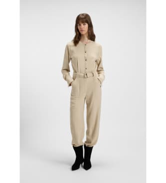 BOSS para mulher. 50536843 Fato de treino bege Daiyla (L), Casual, Viscoso, Manga comprida