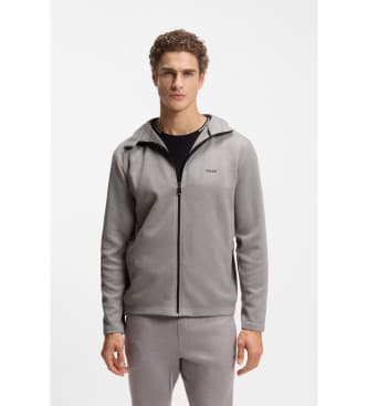 BOSS para homem. 50554394 Sweatshirt Tour cinzenta (4XL), Casual, Esportivo, Cinza, Multisport, Poliéster