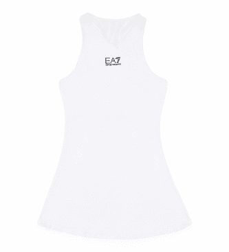 EA7 para menina. 8NFA51_FJGBZ Vestido Tennis Pro em tecido técnico Ventus7 branco (14años= 164cm), Esportivo, Tênis / Paddle tennis, Poliést
