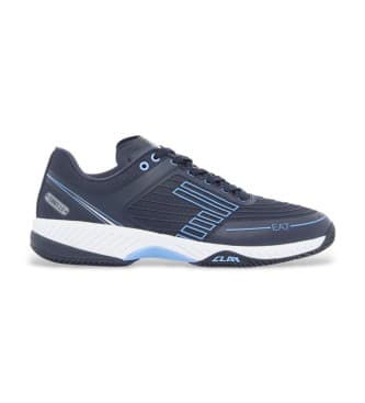 EA7 unisex. X8X242_XK438 Sapatos de ténis em terra batida azul-marinho (42), Plano, Cordão, Casual, Esportivo, Tênis / Paddle tennis, Multis