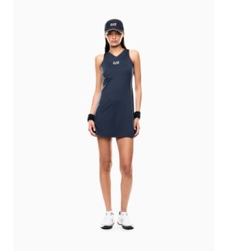 EA7 para mulher. 7W000317_AF14524 Vestido Tennis Pro total navy (XS), Bege, Esportivo, Sintético, Sem mangas / correias, Marinho