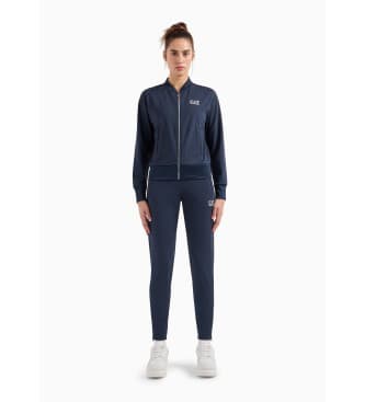 EA7 para mulher. 8NTV60_TJFQZ Fato de treino Tennis Pro em tecido técnico VENTUS7 azul-marinho (XXS), Casual, Esportivo, Multisport, Poliést