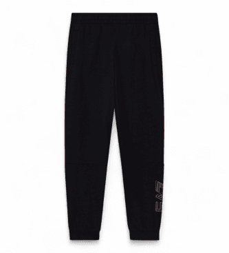 EA7 para menino. 7B000300_AF13512 Calças Visibility Boy Preto (10Años= 142cm), Casual, Esportivo, Algodão, Sportswear, Multisport, moda infa