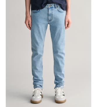 Gant para menino. 910095 Calças de ganga de corte justo Teen Boys azul (13años= 157cm), Casual, Denim, moda infantil